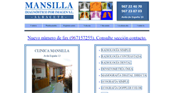 Desktop Screenshot of clinicamansilla.es